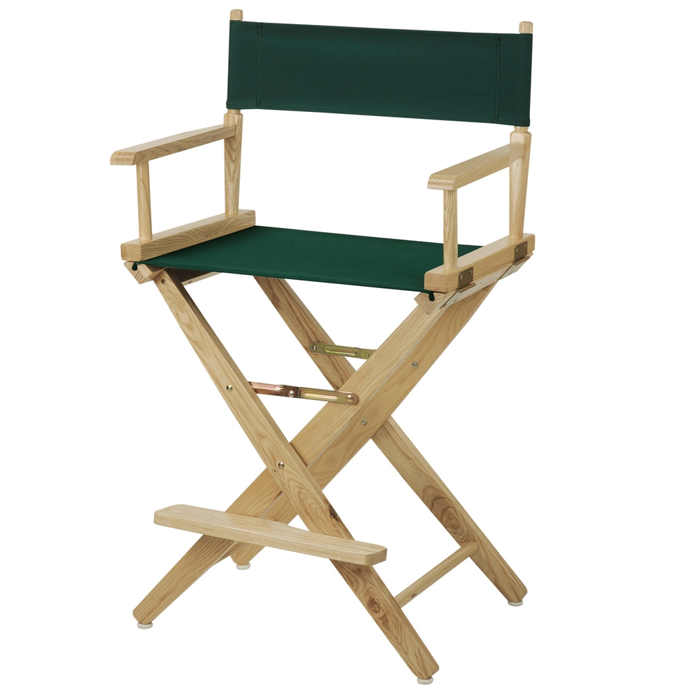American Trails Extra-Wide Premium 24''  Directors Chair Natural Frame W/Hunter Color Cover