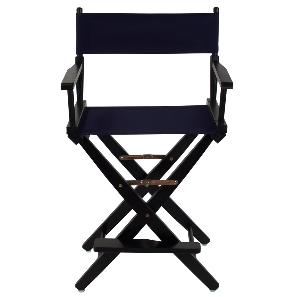 American Trails Extra-Wide Premium 24''  Directors Chair Black Frame W/Navy Color Cover