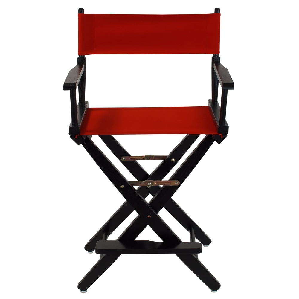 American Trails Extra-Wide Premium 24''  Directors Chair Black Frame W/Red Color Cover