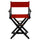 American Trails Extra-Wide Premium 24''  Directors Chair Black Frame W/Red Color Cover