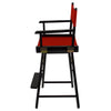 American Trails Extra-Wide Premium 24''  Directors Chair Black Frame W/Red Color Cover