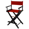 American Trails Extra-Wide Premium 24''  Directors Chair Black Frame W/Red Color Cover