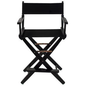 American Trails Extra-Wide Premium 24''  Directors Chair Black Frame W/Black Color Cover