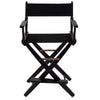 American Trails Extra-Wide Premium 24''  Directors Chair Black Frame W/Black Color Cover