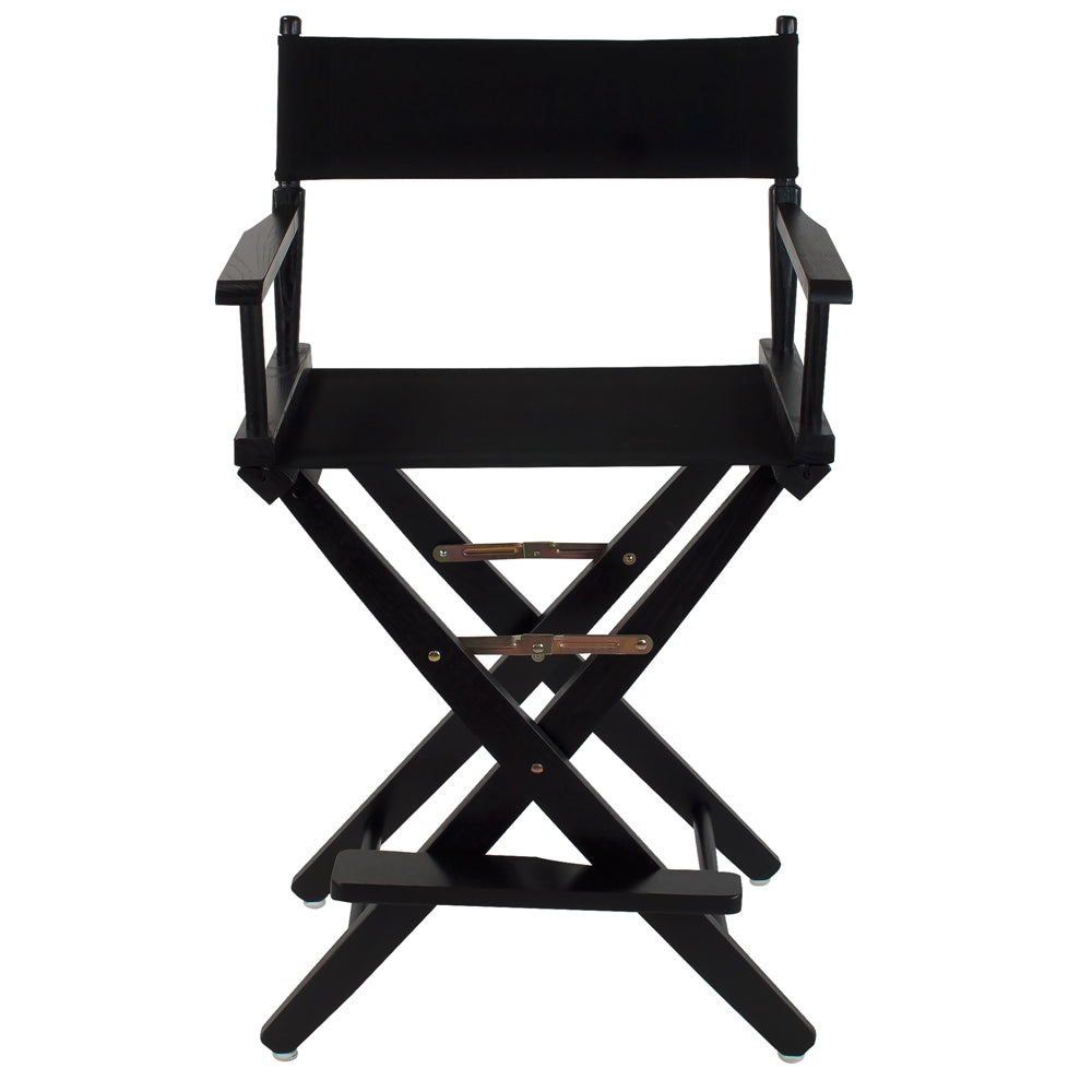 American Trails Extra-Wide Premium 24''  Directors Chair Black Frame W/Black Color Cover