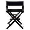 American Trails Extra-Wide Premium 24''  Directors Chair Black Frame W/Black Color Cover