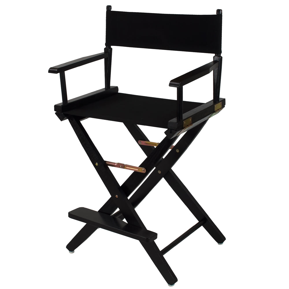 American Trails Extra-Wide Premium 24''  Directors Chair Black Frame W/Black Color Cover