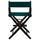 American Trails Extra-Wide Premium 24''  Directors Chair Black Frame W/Hunter Green Color Cover