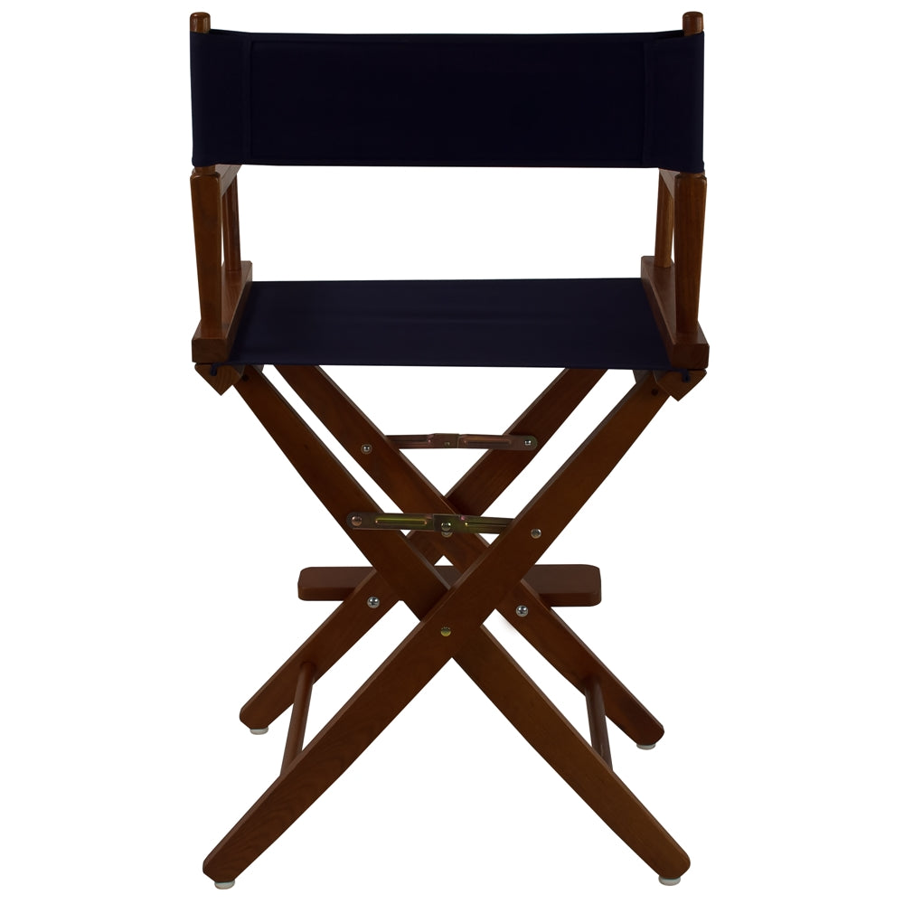 American Trails Extra-Wide Premium 24''  Directors Chair Mission Oak Frame W/Navy Color Cover