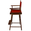American Trails Extra-Wide Premium 24''  Directors Chair Mission Oak Frame W/Red Color Cover