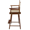 American Trails Extra-Wide Premium 24''  Directors Chair Mission Oak Frame W/Natural Color Cover