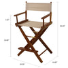 American Trails Extra-Wide Premium 24''  Directors Chair Mission Oak Frame W/Natural Color Cover