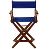 American Trails Extra-Wide Premium 24''  Directors Chair Mission Oak Frame W/Royal Blue Color Cover