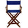 American Trails Extra-Wide Premium 24''  Directors Chair Mission Oak Frame W/Royal Blue Color Cover