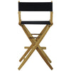 American Trails Extra-Wide Premium 30''  Directors Chair Natural Frame W/Navy Color Cover