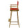 American Trails Extra-Wide Premium 30''  Directors Chair Natural Frame W/Red Color Cover