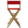 American Trails Extra-Wide Premium 30''  Directors Chair Natural Frame W/Red Color Cover