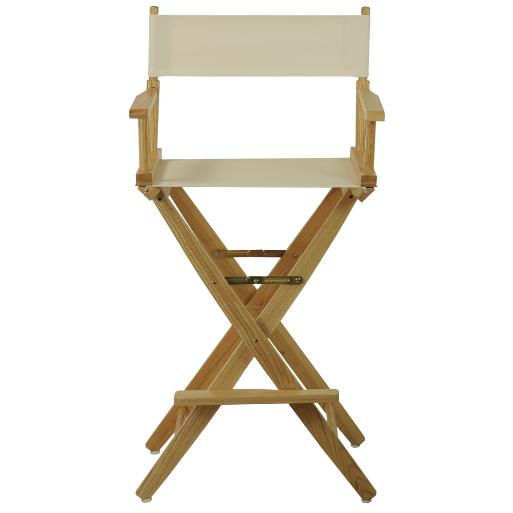 American Trails Extra-Wide Premium 30''  Directors Chair Natural Frame W/Natural Color Cover
