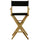 American Trails Extra-Wide Premium 30''  Directors Chair Natural Frame W/Black Color Cover