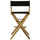 American Trails Extra-Wide Premium 30''  Directors Chair Natural Frame W/Black Color Cover