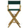 American Trails Extra-Wide Premium 30''  Directors Chair Natural Frame W/Hunter Green Color Cover