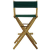 American Trails Extra-Wide Premium 30''  Directors Chair Natural Frame W/Hunter Green Color Cover