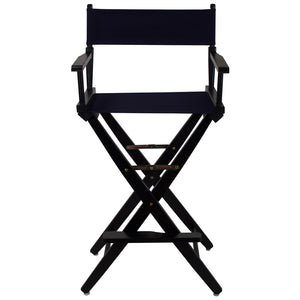 American Trails Extra-Wide Premium 30''  Directors Chair Black Frame W/Navy Color Cover