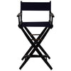 American Trails Extra-Wide Premium 30''  Directors Chair Black Frame W/Navy Color Cover