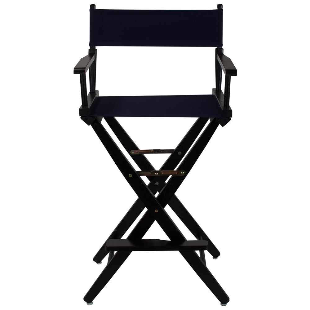 American Trails Extra-Wide Premium 30''  Directors Chair Black Frame W/Navy Color Cover