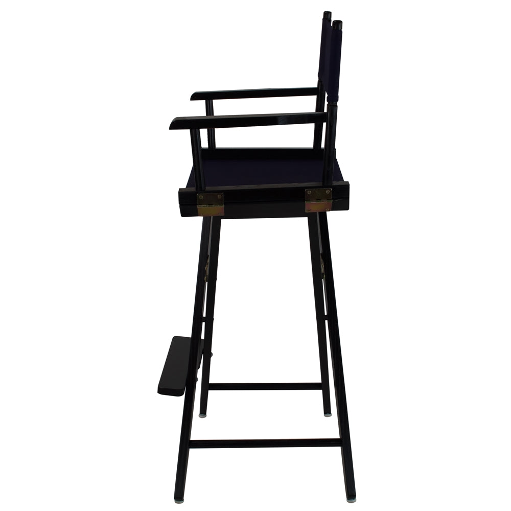 American Trails Extra-Wide Premium 30''  Directors Chair Black Frame W/Navy Color Cover