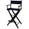 American Trails Extra-Wide Premium 30''  Directors Chair Black Frame W/Navy Color Cover