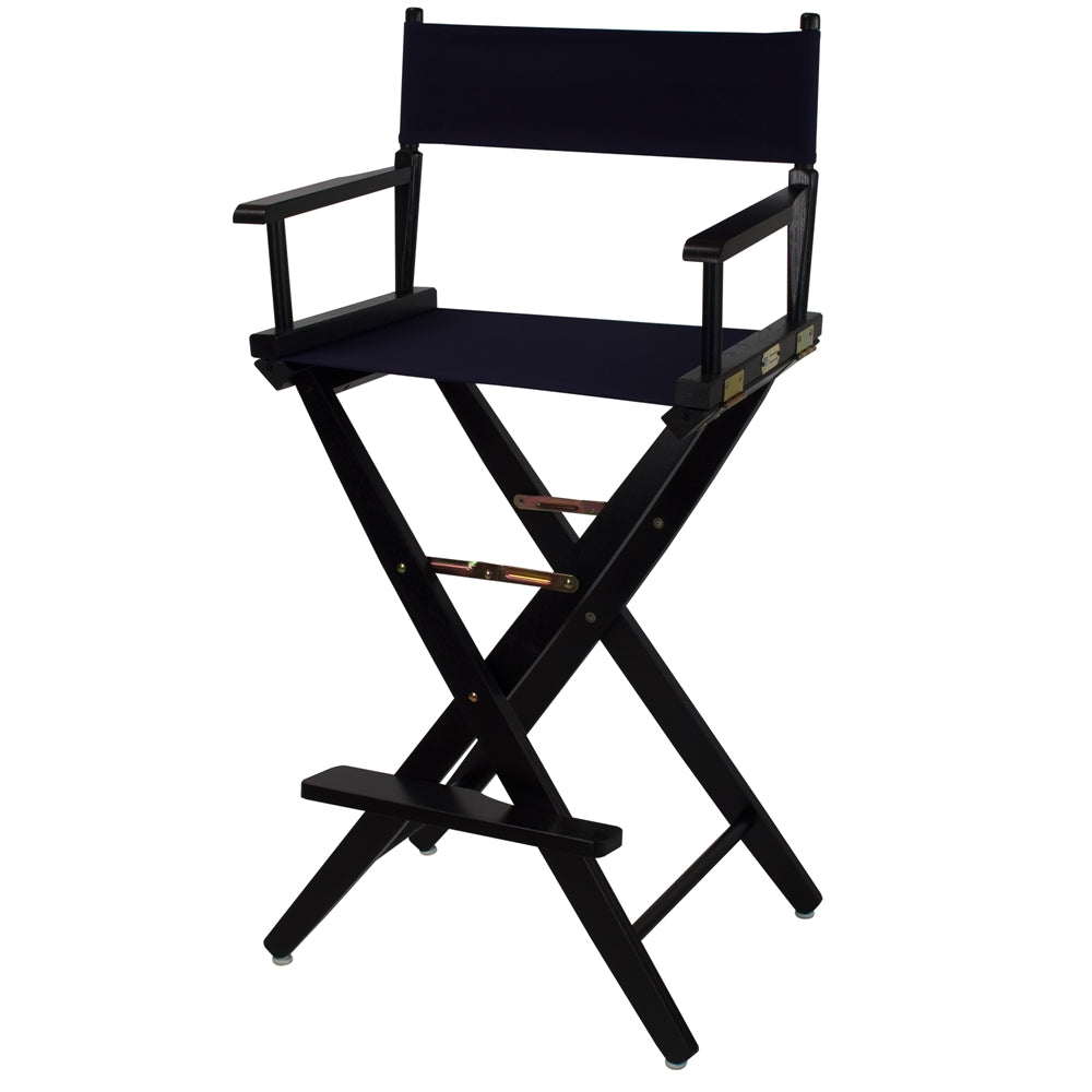 American Trails Extra-Wide Premium 30''  Directors Chair Black Frame W/Navy Color Cover