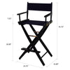American Trails Extra-Wide Premium 30''  Directors Chair Black Frame W/Navy Color Cover