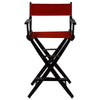 American Trails Extra-Wide Premium 30''  Directors Chair Black Frame W/Red Color Cover