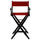 American Trails Extra-Wide Premium 30''  Directors Chair Black Frame W/Red Color Cover