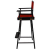 American Trails Extra-Wide Premium 30''  Directors Chair Black Frame W/Red Color Cover