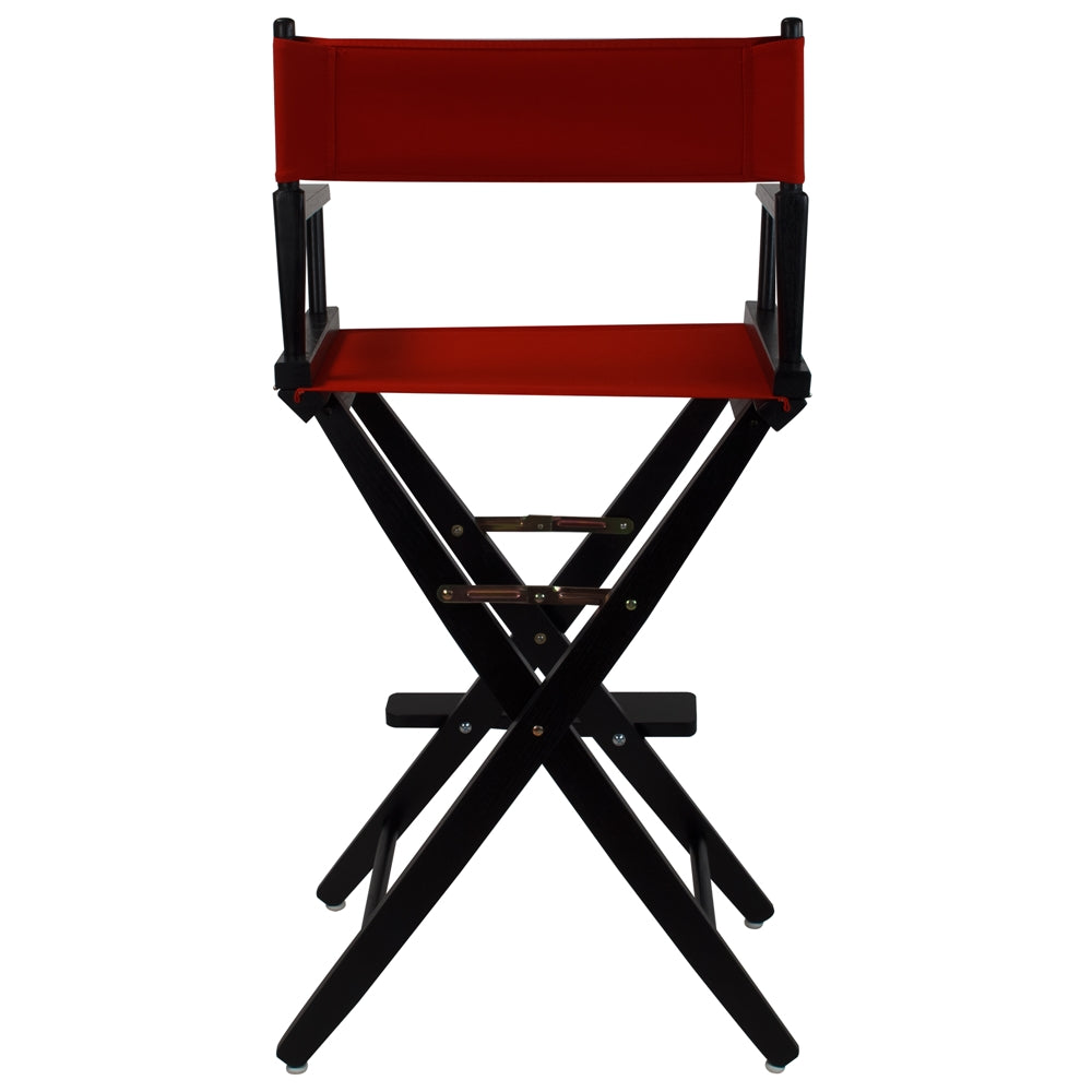 American Trails Extra-Wide Premium 30''  Directors Chair Black Frame W/Red Color Cover