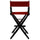 American Trails Extra-Wide Premium 30''  Directors Chair Black Frame W/Red Color Cover