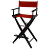 American Trails Extra-Wide Premium 30''  Directors Chair Black Frame W/Red Color Cover