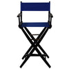 American Trails Extra-Wide Premium 30''  Directors Chair Black Frame W/Royal Blue Color Cover