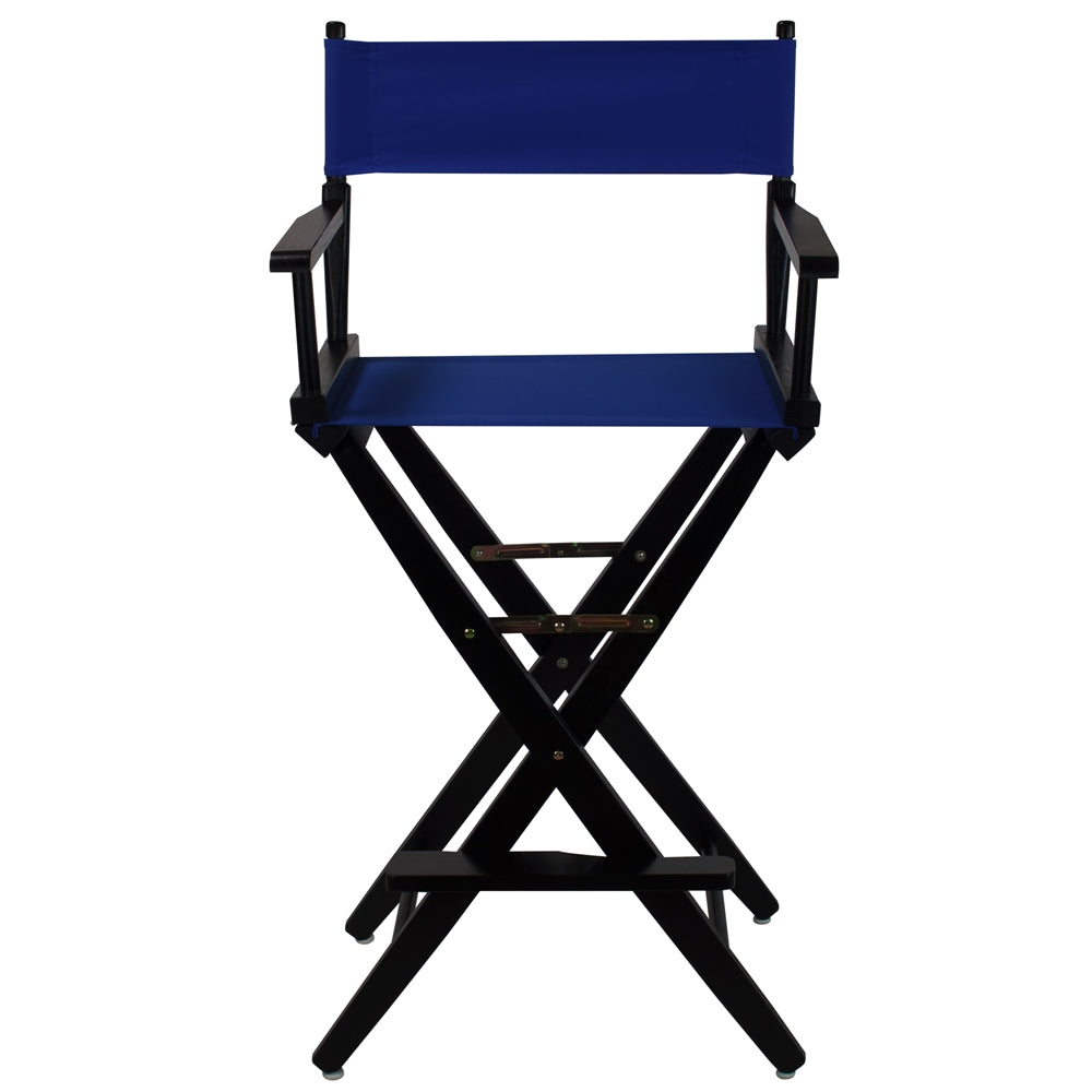 American Trails Extra-Wide Premium 30''  Directors Chair Black Frame W/Royal Blue Color Cover