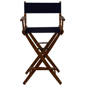 American Trails Extra-Wide Premium 30''  Directors Chair Mission Oak Frame W/Navy Color Cover