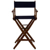 American Trails Extra-Wide Premium 30''  Directors Chair Mission Oak Frame W/Navy Color Cover