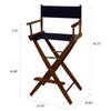 American Trails Extra-Wide Premium 30''  Directors Chair Mission Oak Frame W/Navy Color Cover