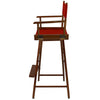 American Trails Extra-Wide Premium 30''  Directors Chair Mission Oak Frame W/Red Color Cover