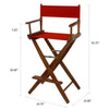 American Trails Extra-Wide Premium 30''  Directors Chair Mission Oak Frame W/Red Color Cover