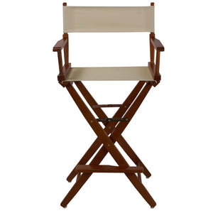 American Trails Extra-Wide Premium 30''  Directors Chair Mission Oak Frame W/Natural Color Cover