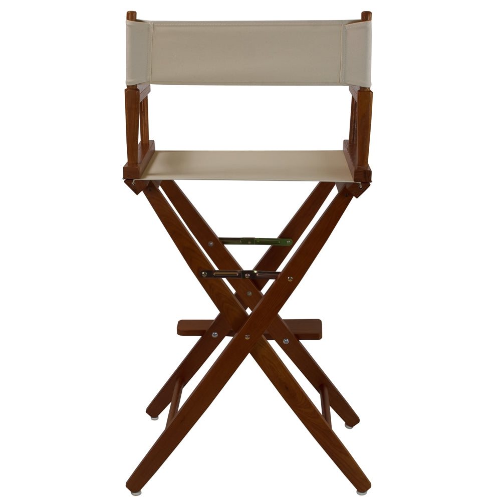 American Trails Extra-Wide Premium 30''  Directors Chair Mission Oak Frame W/Natural Color Cover
