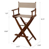 American Trails Extra-Wide Premium 30''  Directors Chair Mission Oak Frame W/Natural Color Cover