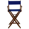 American Trails Extra-Wide Premium 30''  Directors Chair Mission Oak Frame W/Royal Blue Color Cover